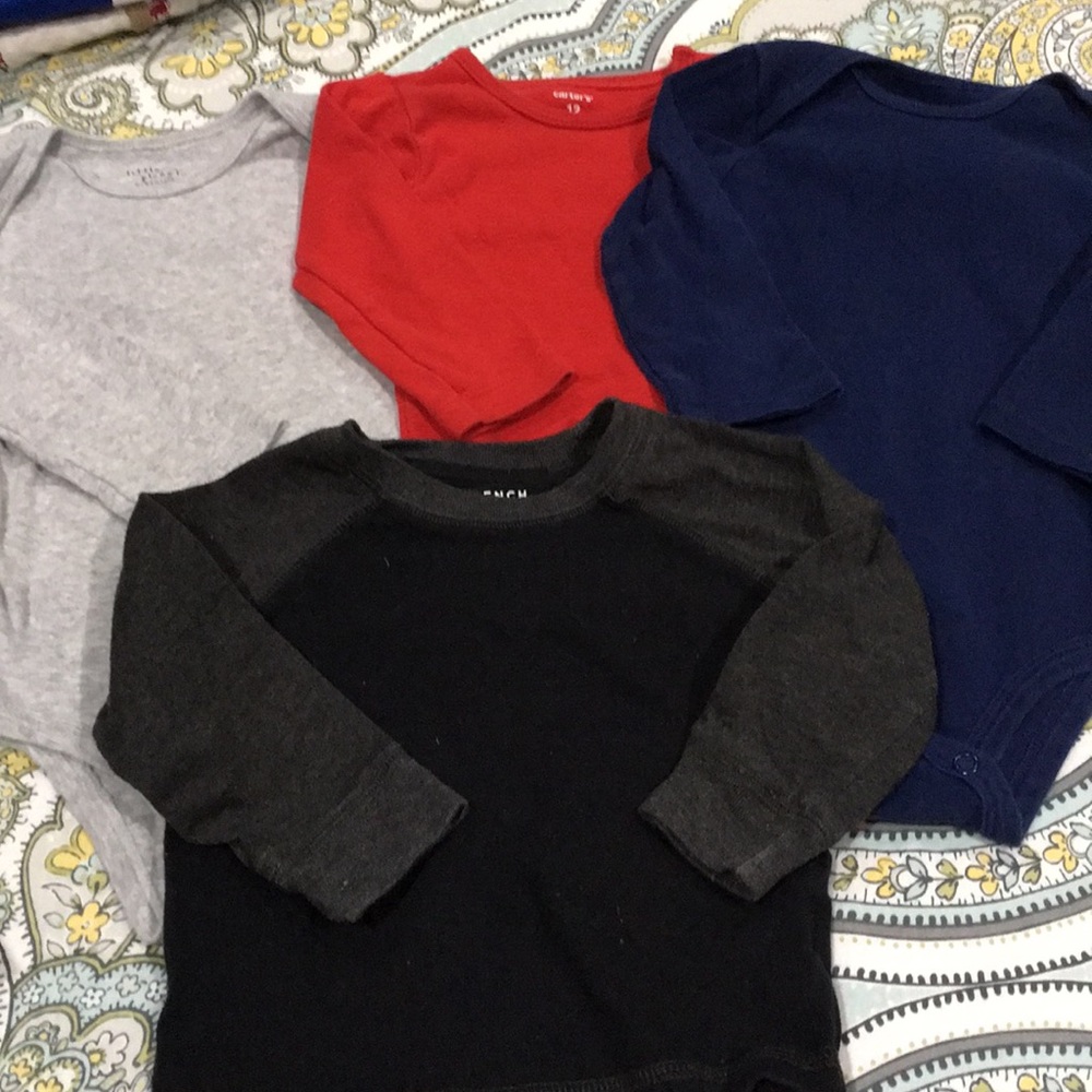 Carters 12 month long sleeve bundle